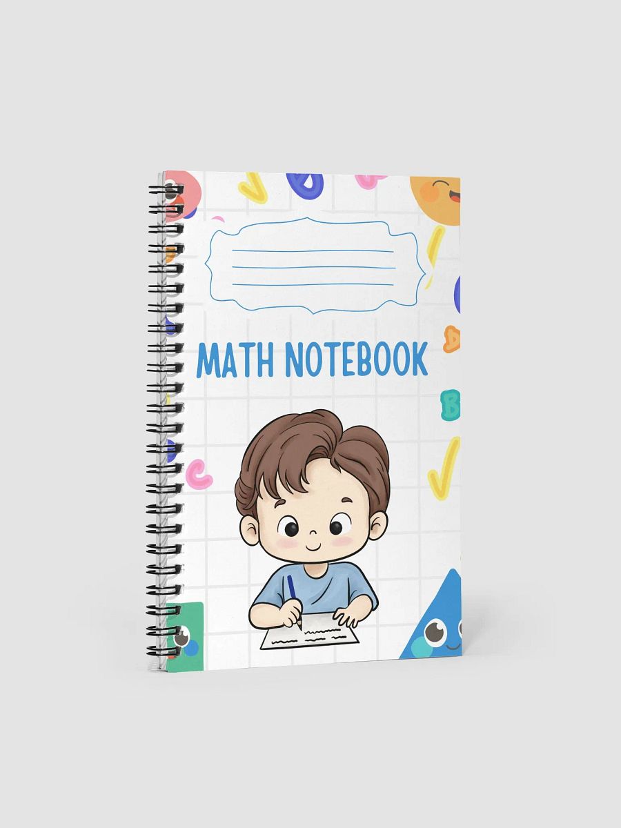 Colorful 3D Letter Grid Notebook product image (1)