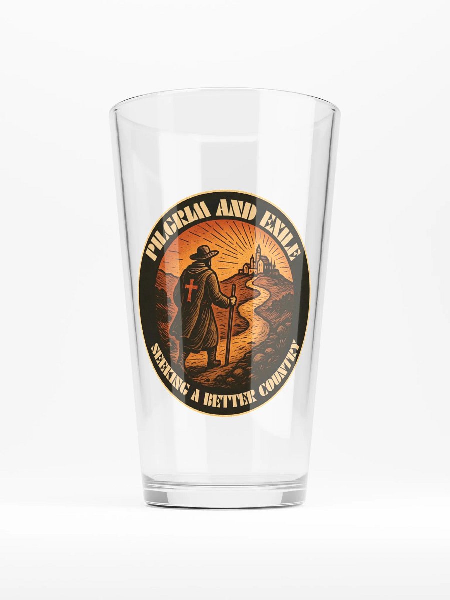 Pilgrim and Exile pint glass product image (1)