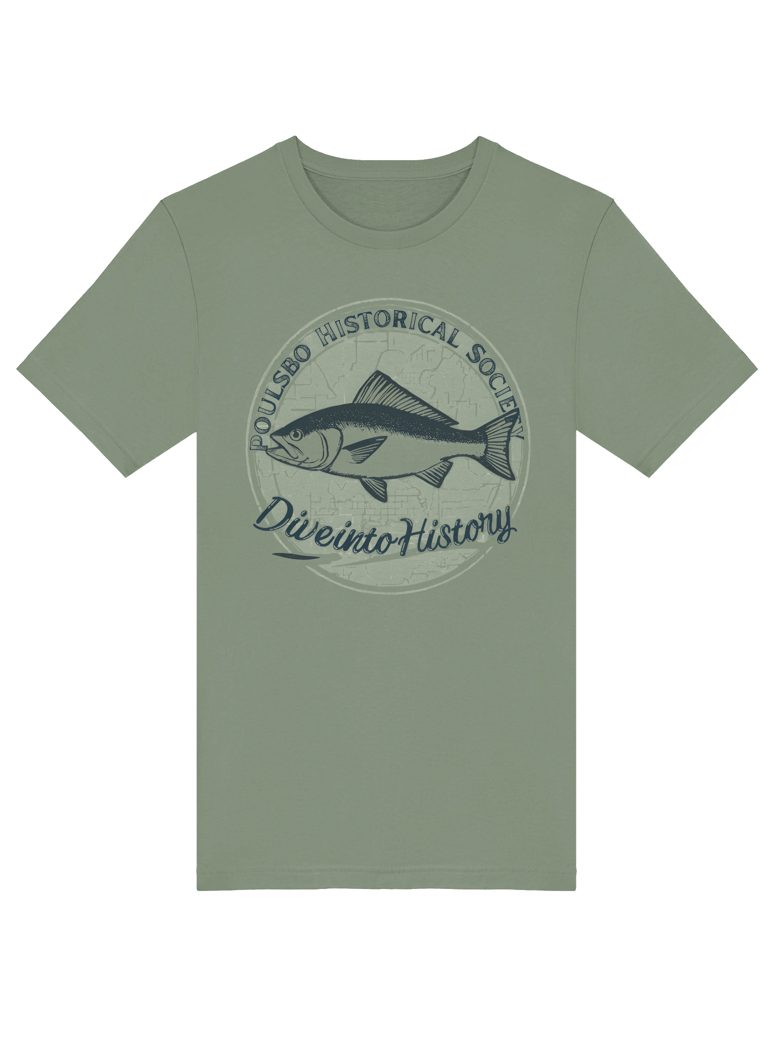 Dive into History Fish Logo T-Shirt product image (14)