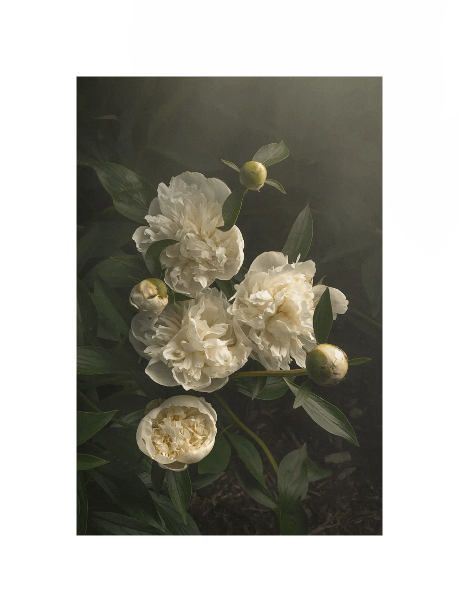 White Peonies in the Garden product image (10)