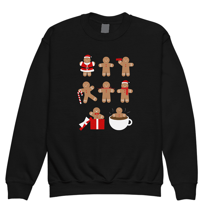Holiday Gingerbread Man Collection Kids Crewneck T-Shirt product image (1)