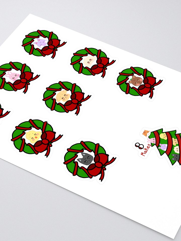 Aniteez Christmas Wreath Sticker Sheet product image (2)