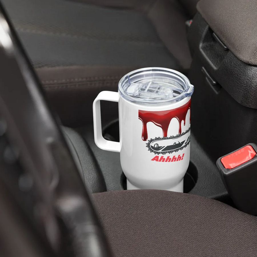 Chainsaw Scare! Travel Cup product image (8)