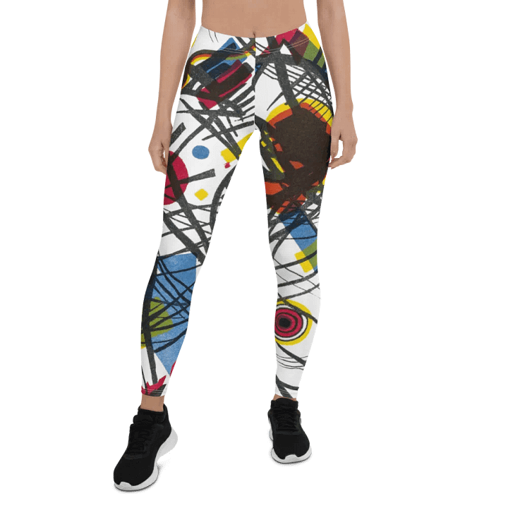 Abstract Lithographic Pattern Design leggings - V3 product image (1)