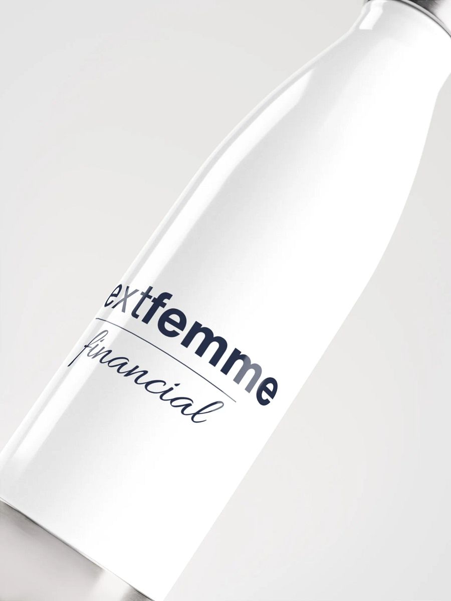 Stainless Steel Elegance Water Bottle with Navy Logotype product image (5)