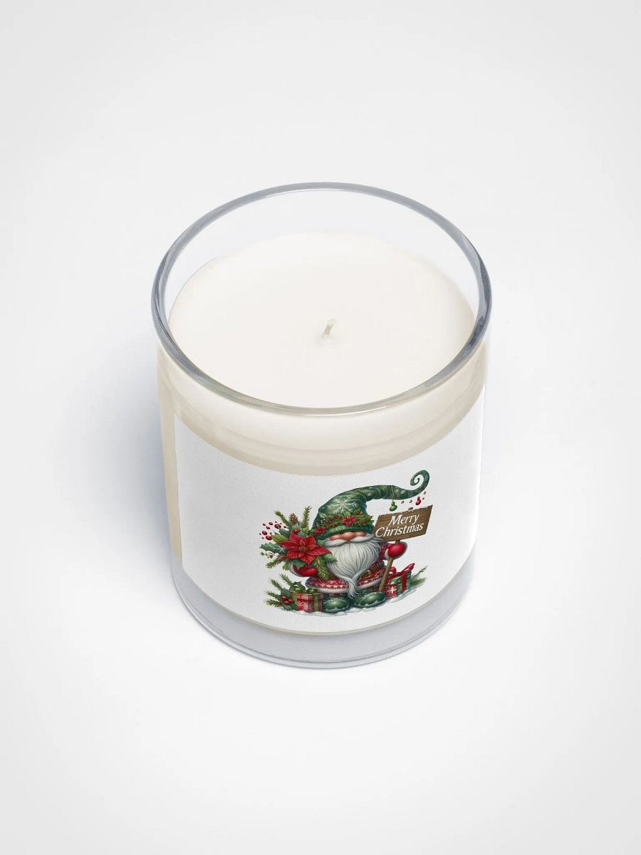 Festive Gnome Merry Christmas Candle product image (3)