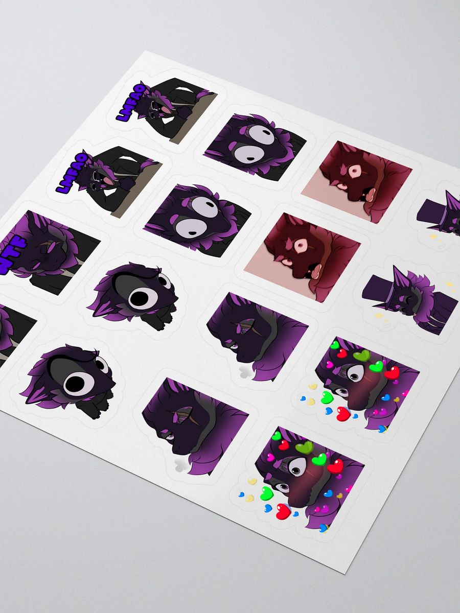 Nardoragon Wolf Emote Sticker Sheet! product image (3)