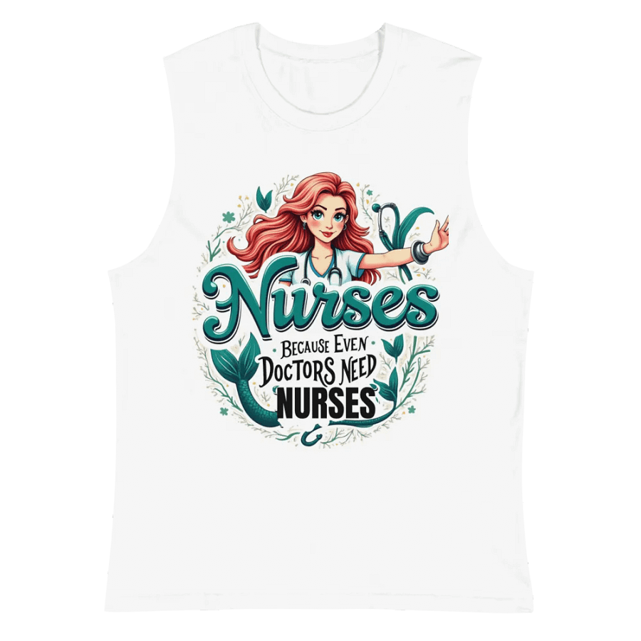 Mermaid Nurse Muscle Tank product image (2)