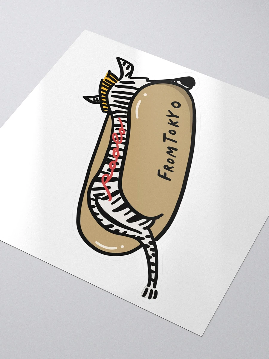 Zebra Hot Dog Sticker product image (3)