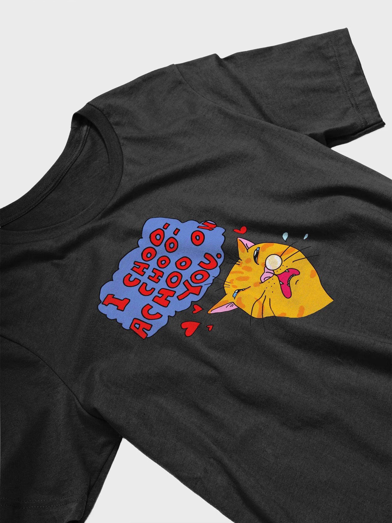 Achoo on You Orange Cat Supersoft T-Shirt Multicolor product image (11)