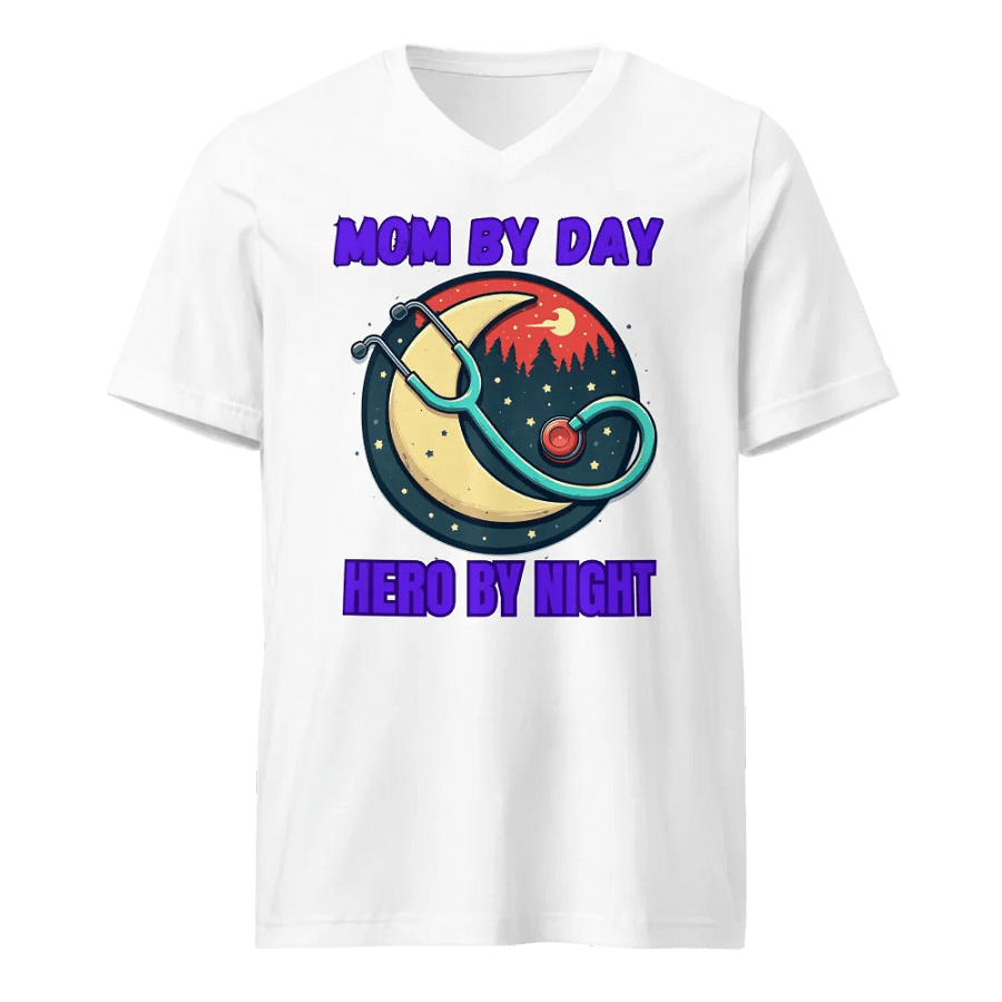 Starry Night Stethoscope V-Neck Tee product image (5)