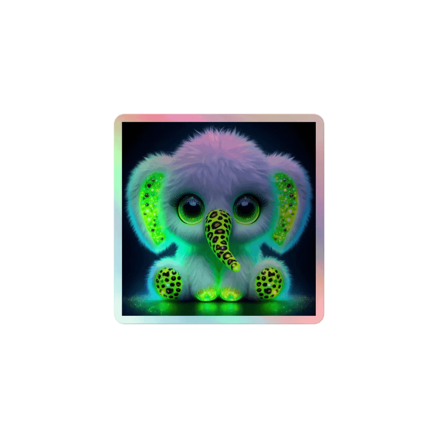 Glowing Elephant Sticker product image (1)