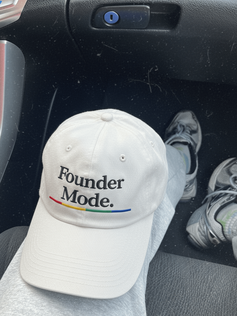 "Founder Mode." dad hat - 100% chino cotton product image (1)