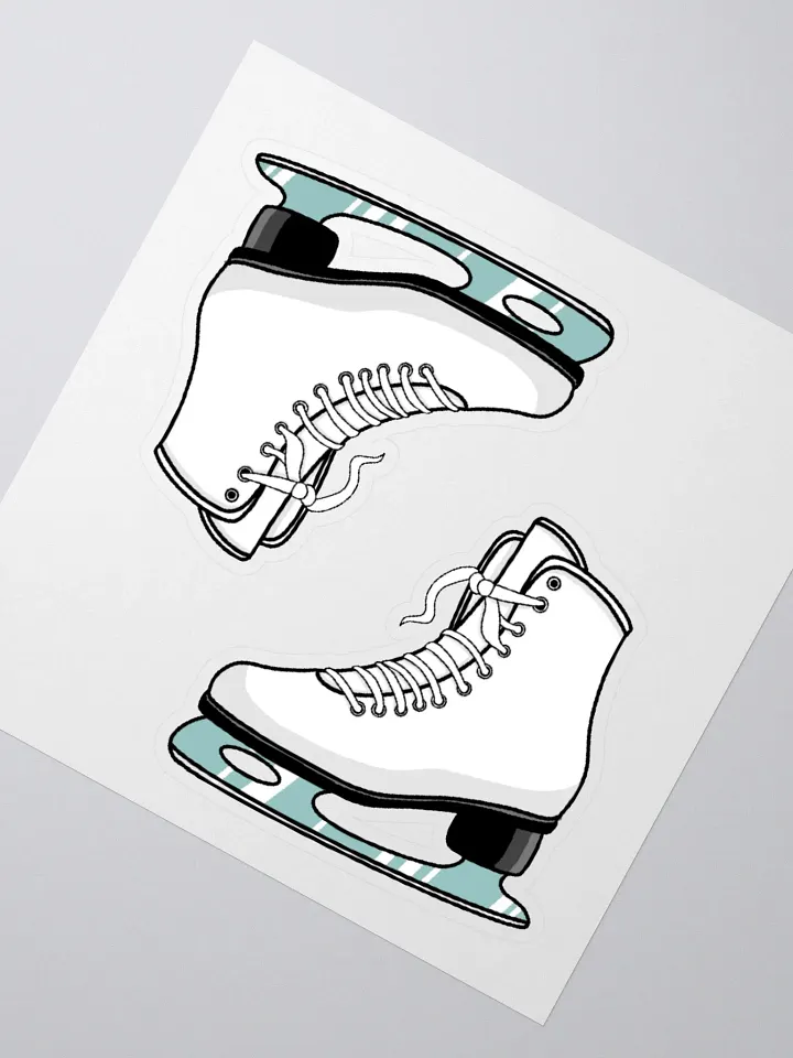 White Ice Skates Sticker Set product image (1)
