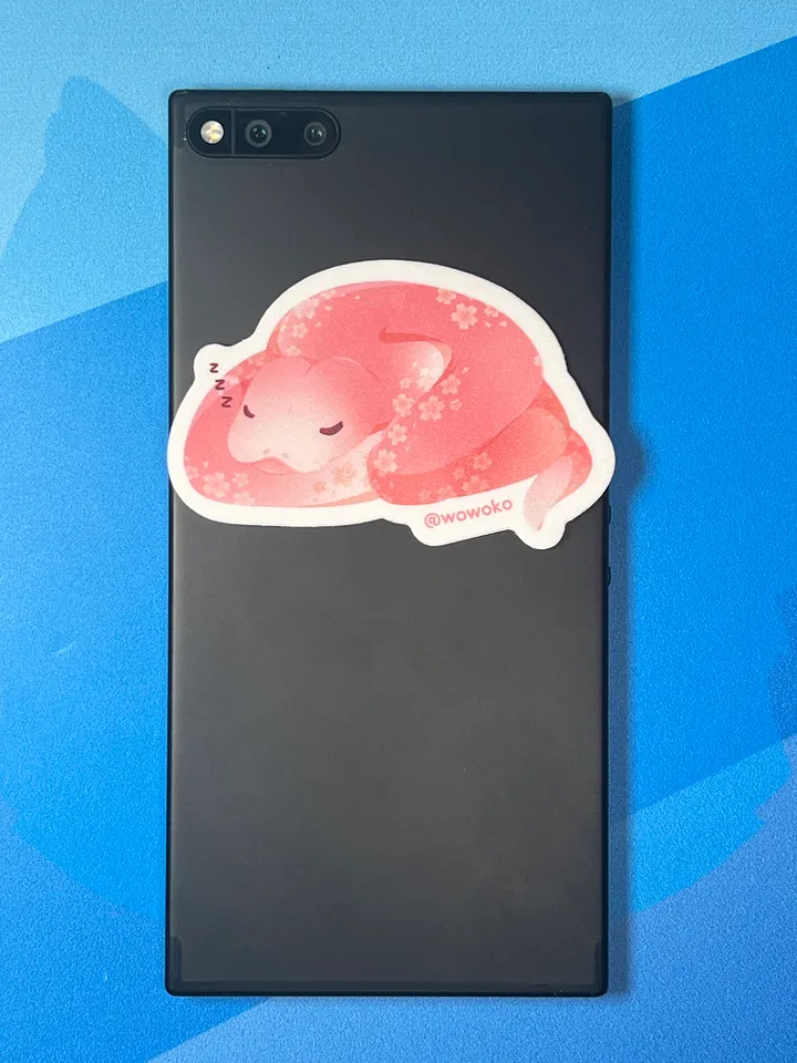 Sleepy Zodiac Animal - Snake - Sticker product image (2)