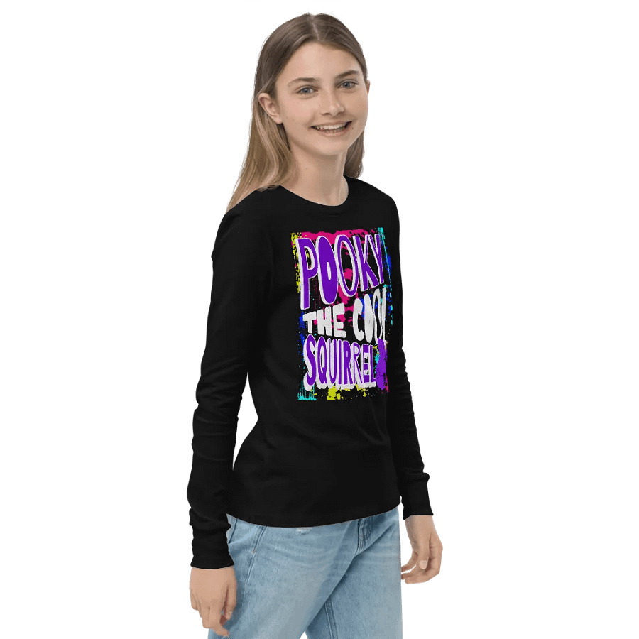 Pooky's Graffiti Squirrel Long Sleeve Tee product image (4)