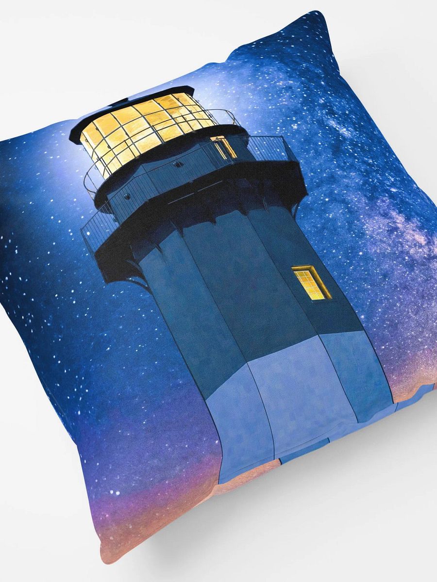 Tybee Island Lighthouse - Starry Night Throw Pillow product image (5)