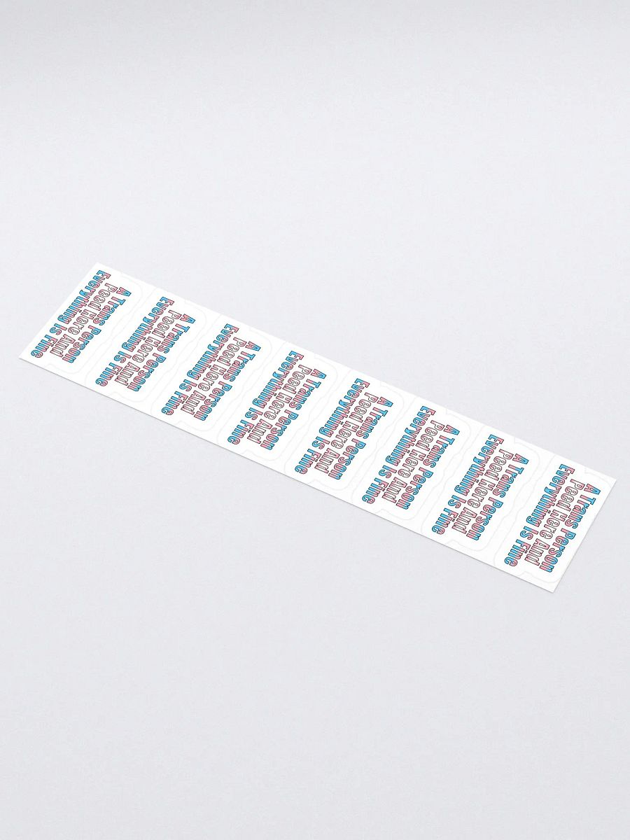 A Trans Person Peed Here Sticker Sheet product image (1)