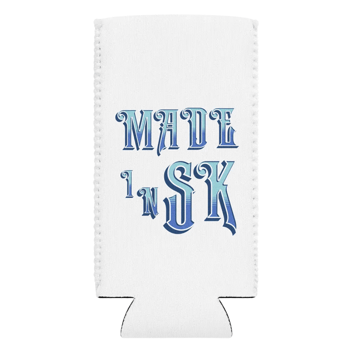 Made In SK Saskatoon Saskatchewan Blue Gradient Can Cooler product image (2)