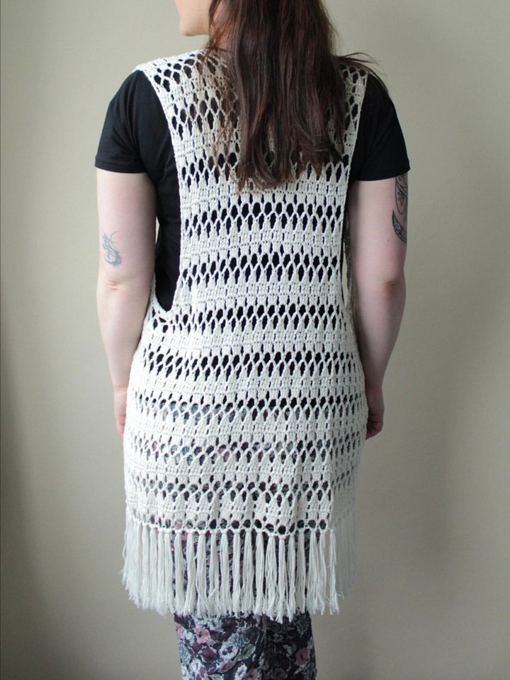 Crochet Boho Beach Vest For Summer PDF Pattern eBook product image (1)