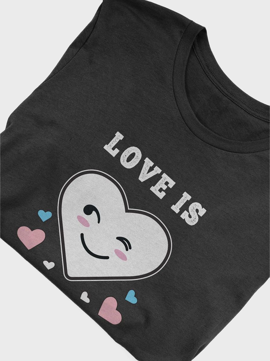 Heart Face Love Is Love LGBTQ Transgender Pride T-Shirt product image (4)