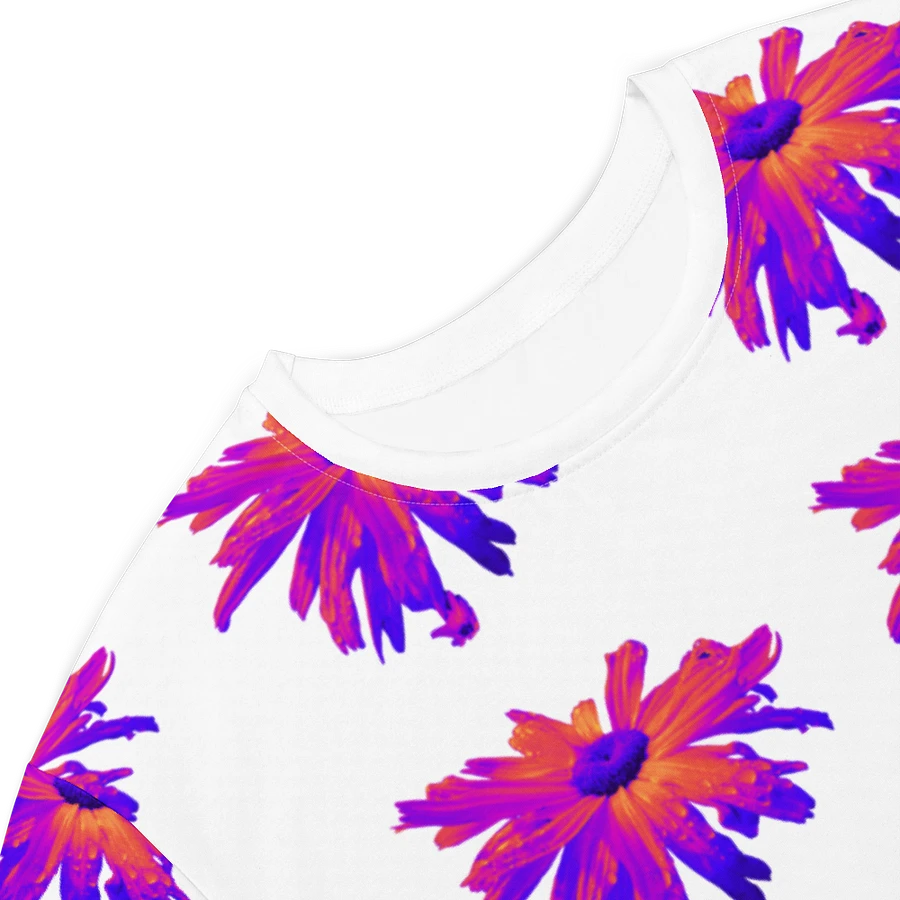 Abstract Pink Floating Daisy Flower Ladies T Shirt Dress product image (5)