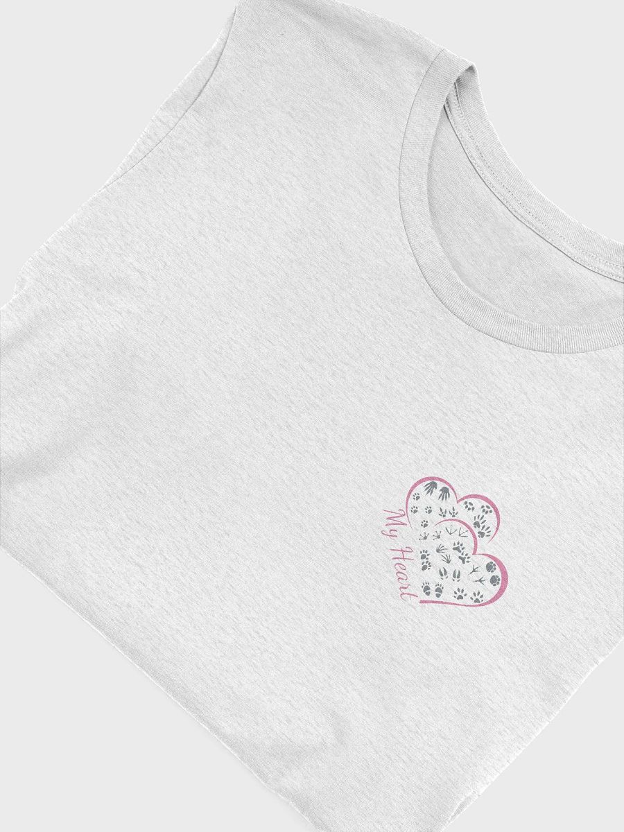 Pink Heart with Prints - Every Patient Leaves a Print, Wildlife Lover Gift, Cute Animal Paw Print T-shirt product image (3)