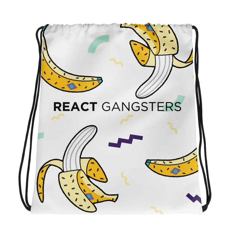 React Gangsters All-Over Print Drawstring Bag