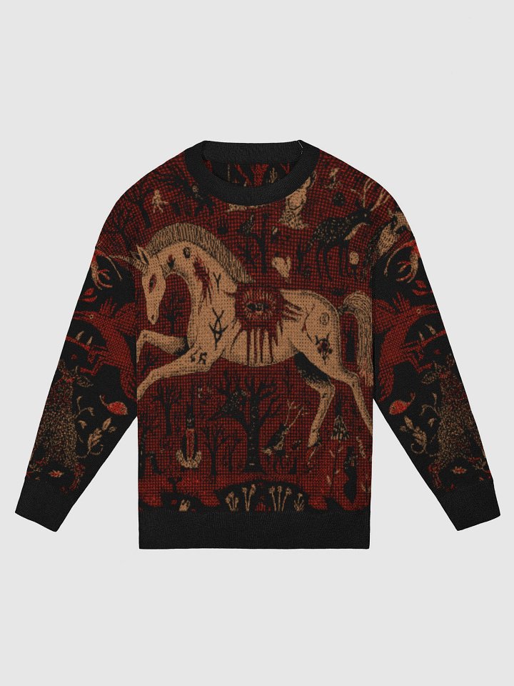 Wounded Unicorn - Red Black Beige product image (1)