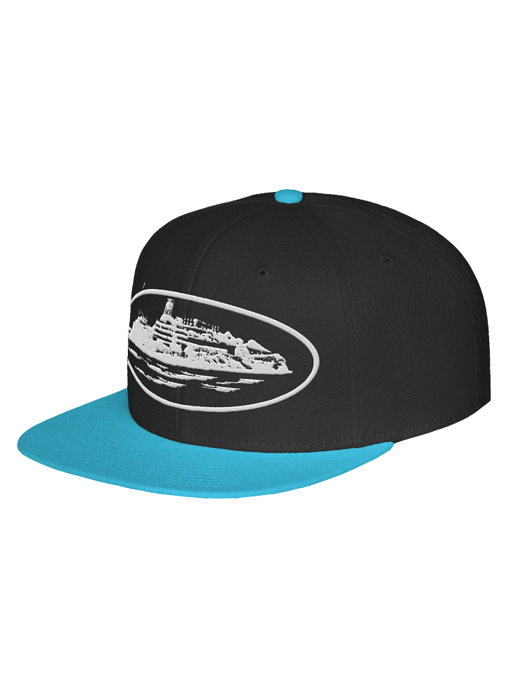 Corteiz Alcatraz Trucker Hat Black/Royal product image (1)