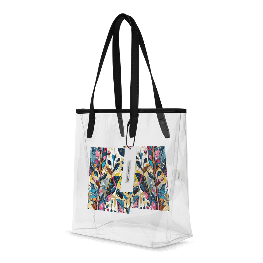 Floral Fusion Clear Tote Bag product image (4)