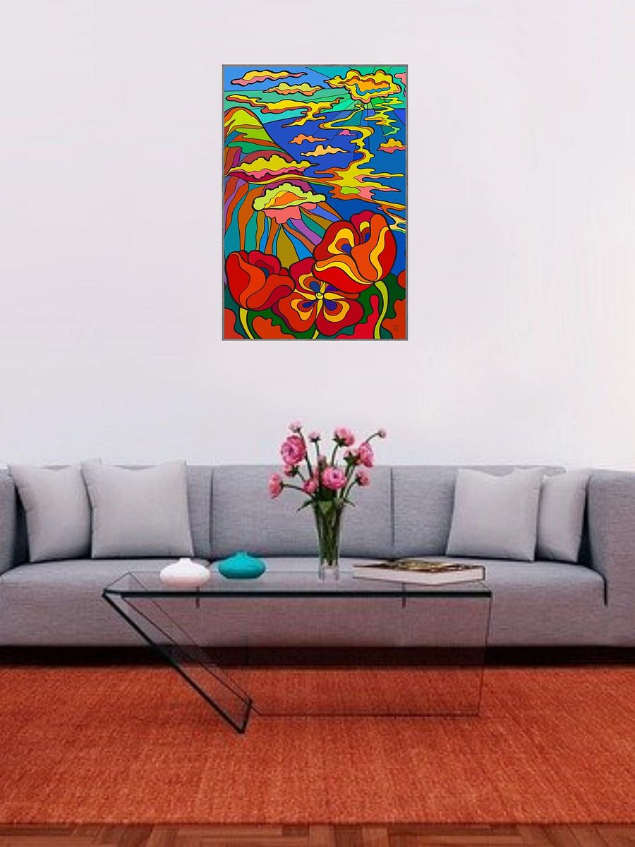 Vibrant Swirls and Blooms Poster - Bay and Poppies product image (15)
