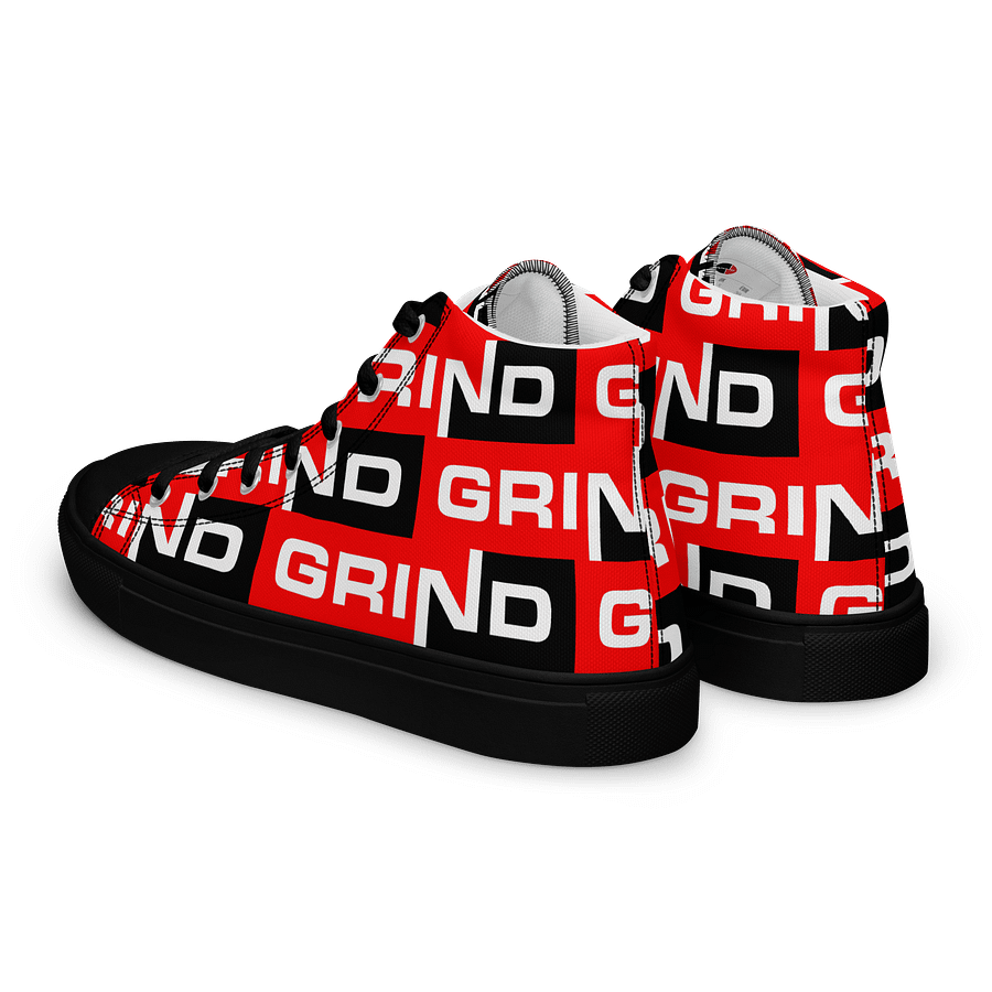 GRIND Repeating Pattern Men's High Top Shoes product image (5)