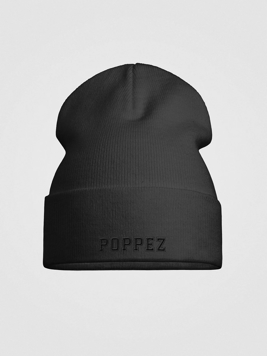 PopPez Knit Beanie Varsity Black product image (1)