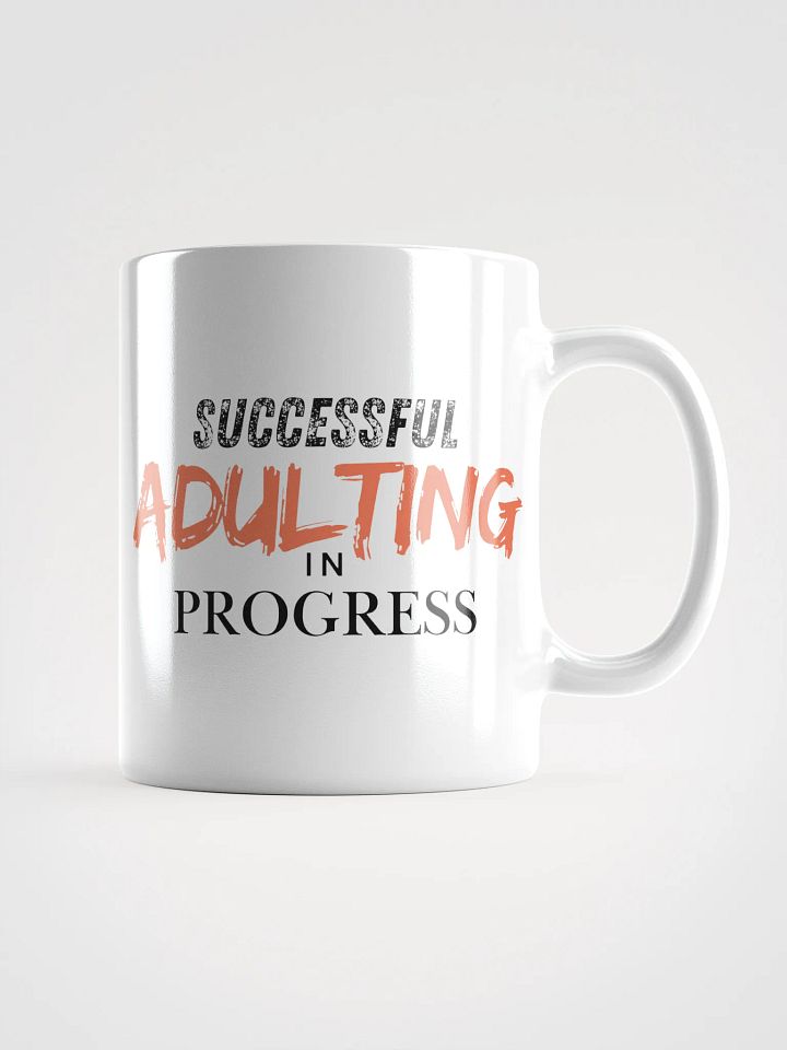 Successful Adulting in Progress Ceramic Mug - Orange product image (2)