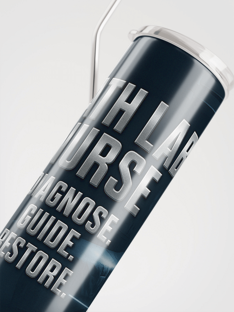 Cath Lab Nurse Tumbler – “Diagnose. Guide. Restore.” Full-Wrap Stainless Steel product image (4)