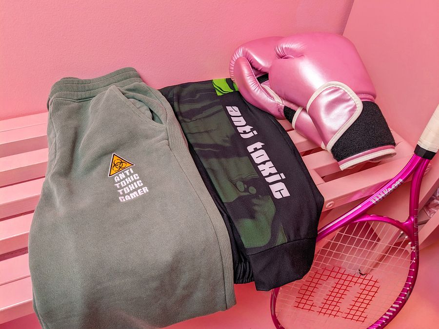 Anti-Toxic-Toxic-Gamer Embroidered Joggers product image (2)