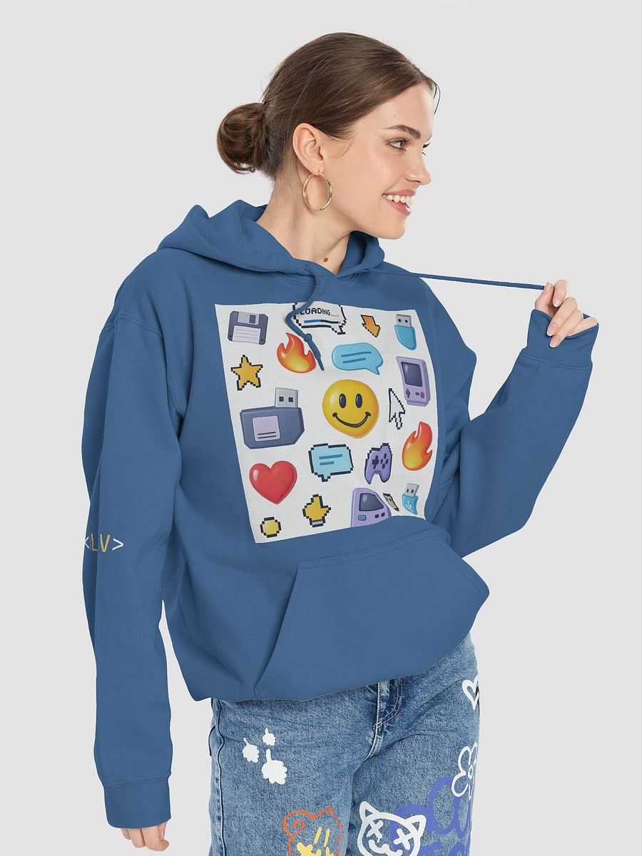 Limitless 90s Glitch Hoodie | Retro Hacker Sweatshirt – Floppy Disk & Tech Vibes product image (7)