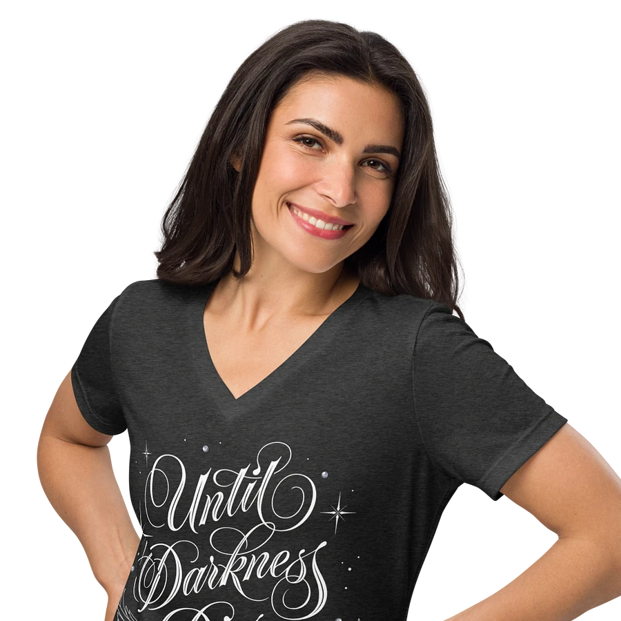 Until Darkness Dies (wings design) Bella+Canvas Women's Relaxed V-Neck T-Shirt product image (10)