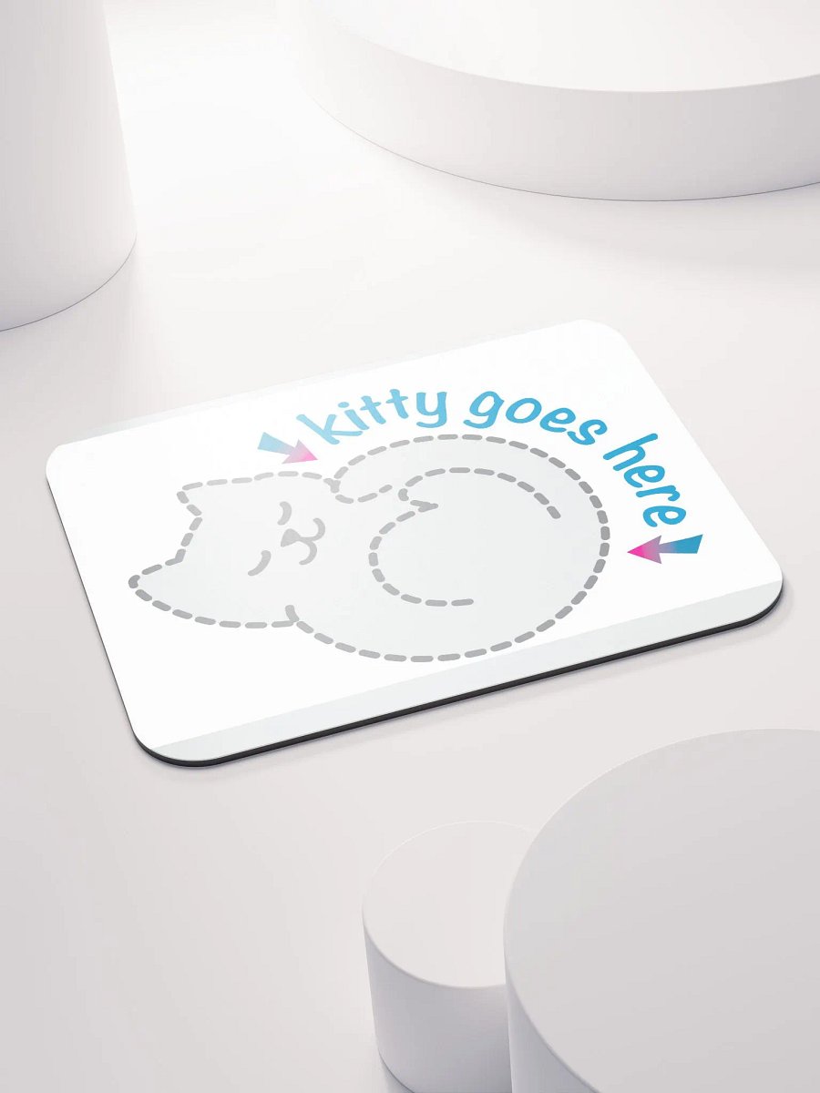 KITTY goes HERE! • classic mouse pad by Allcolor product image (4)