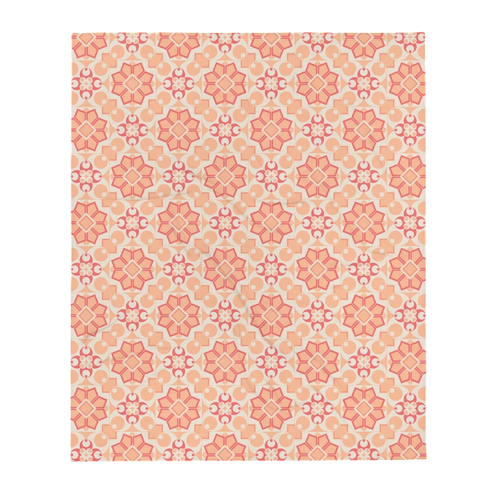 Peach Mosaic Throw Blanket product image (1)