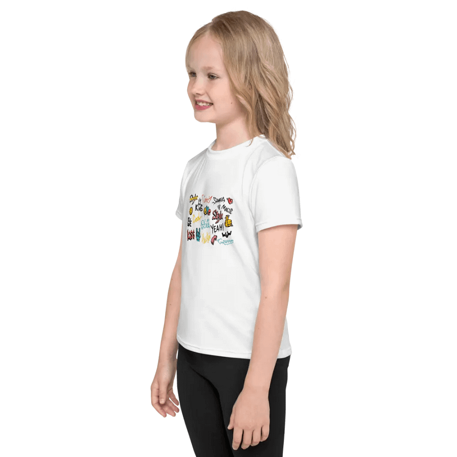 Crew Neck T Shirt Abstract Graffiti lettering Elements product image (3)