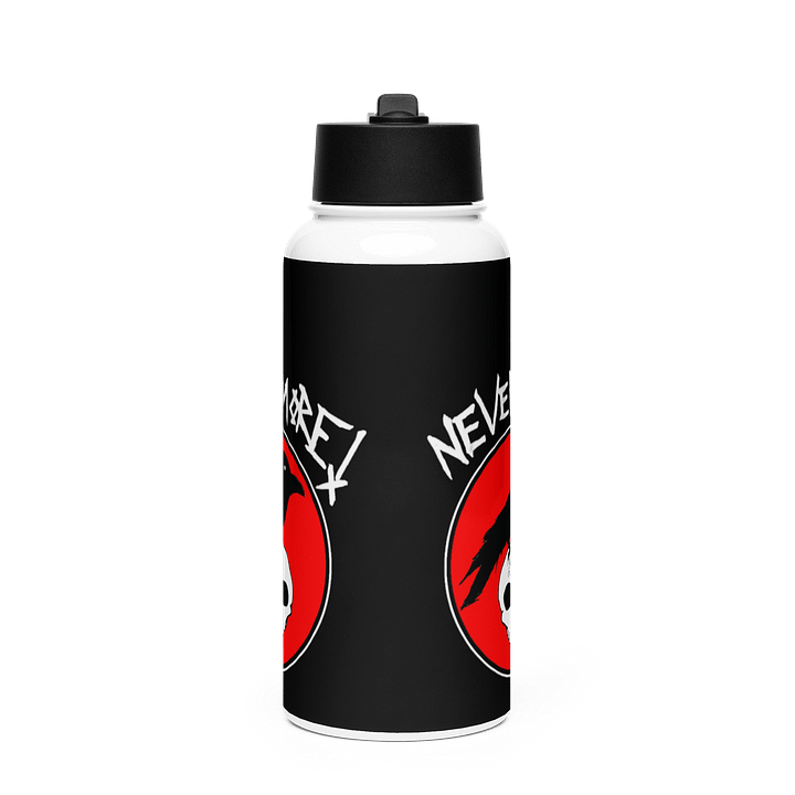 "Nevermore" Stainless Steel Water Bottle product image (1)
