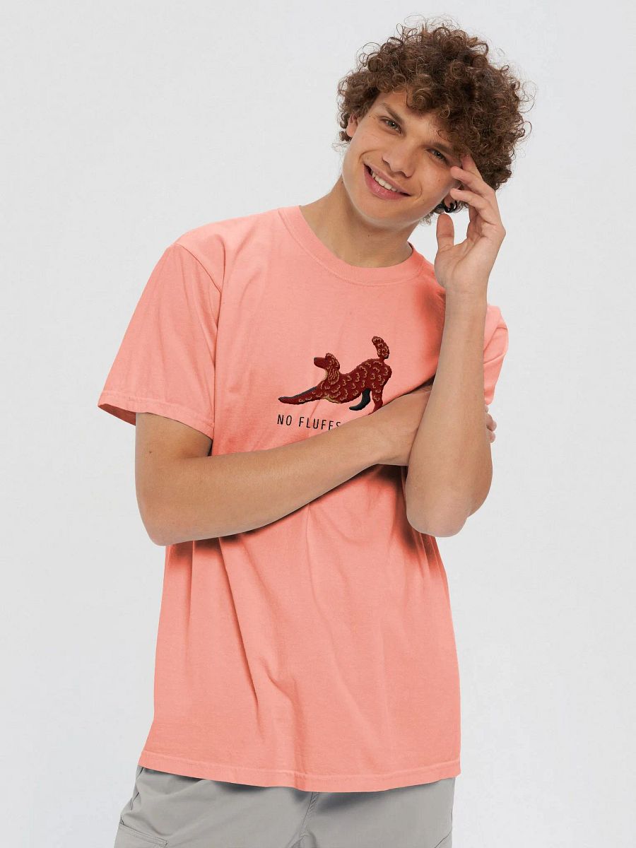 No Fluffs Given(2) T-Shirt(Embroidered) of a Standard Poodle(Chocolate) product image (8)