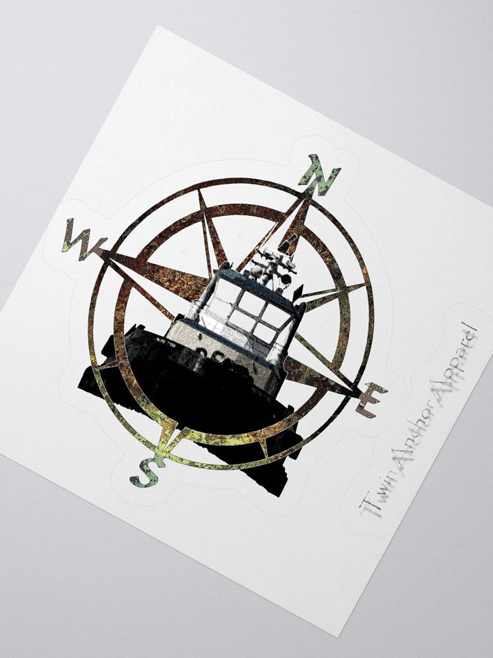 Compass Rose Pacific Titan Kiss Cut Stickers product image (6)