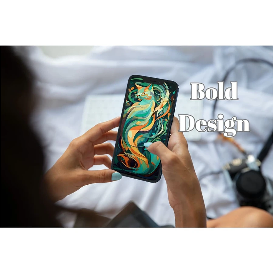 Abstract Cat Art Set of 4 Phone Wallpapers #1147 product image (2)