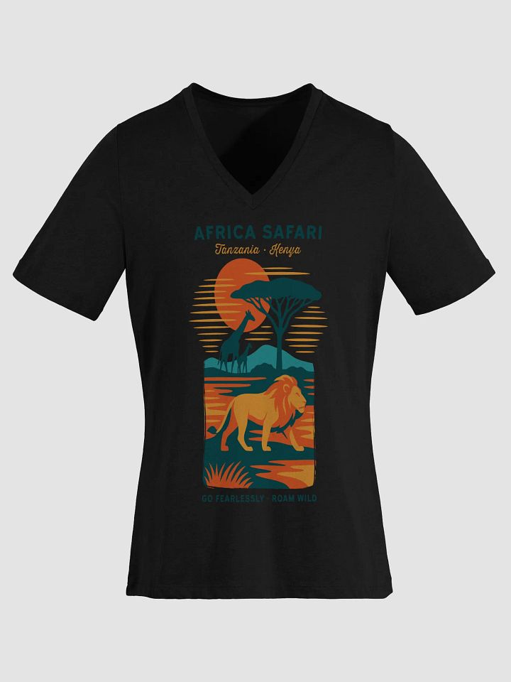 Safari Sunset – Women’s V-Neck Tee product image (4)
