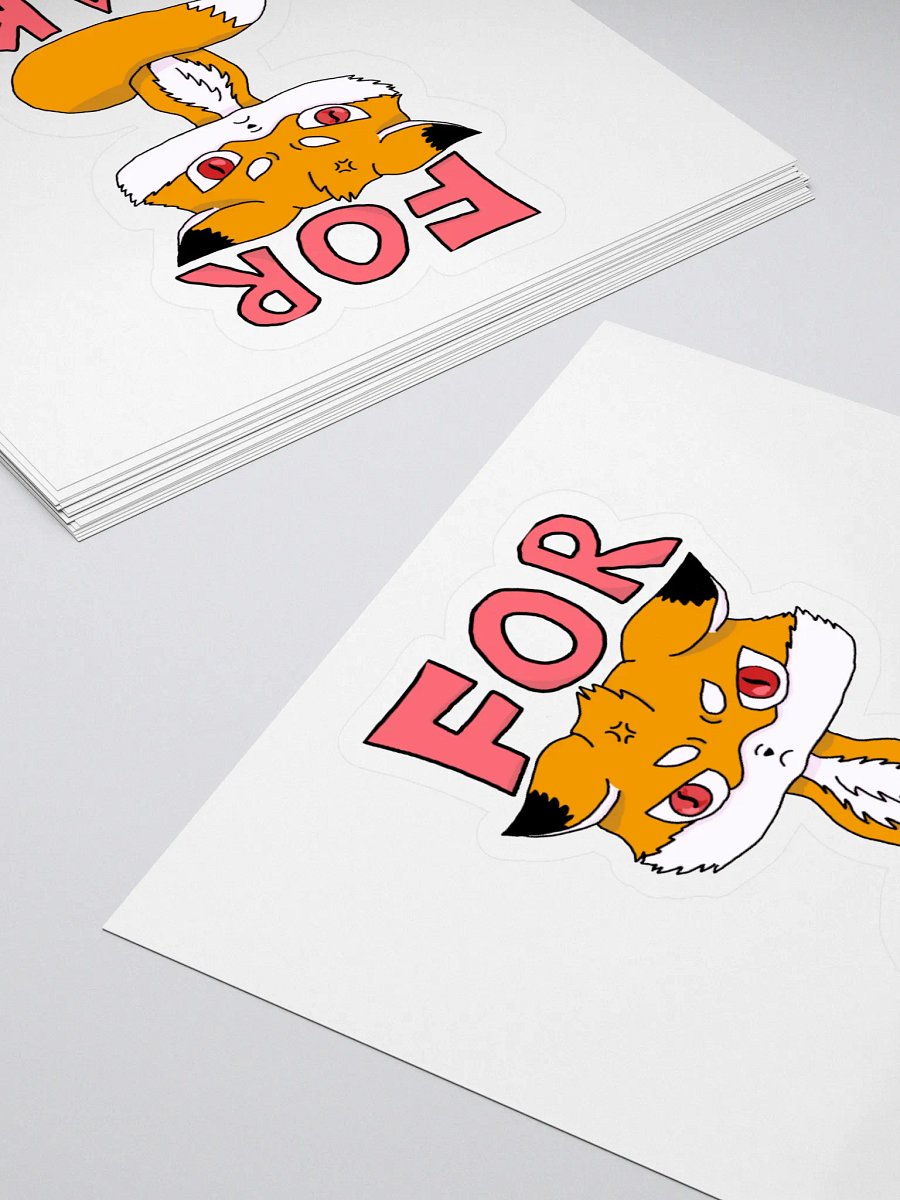 For Fox Sake Sticker product image (4)