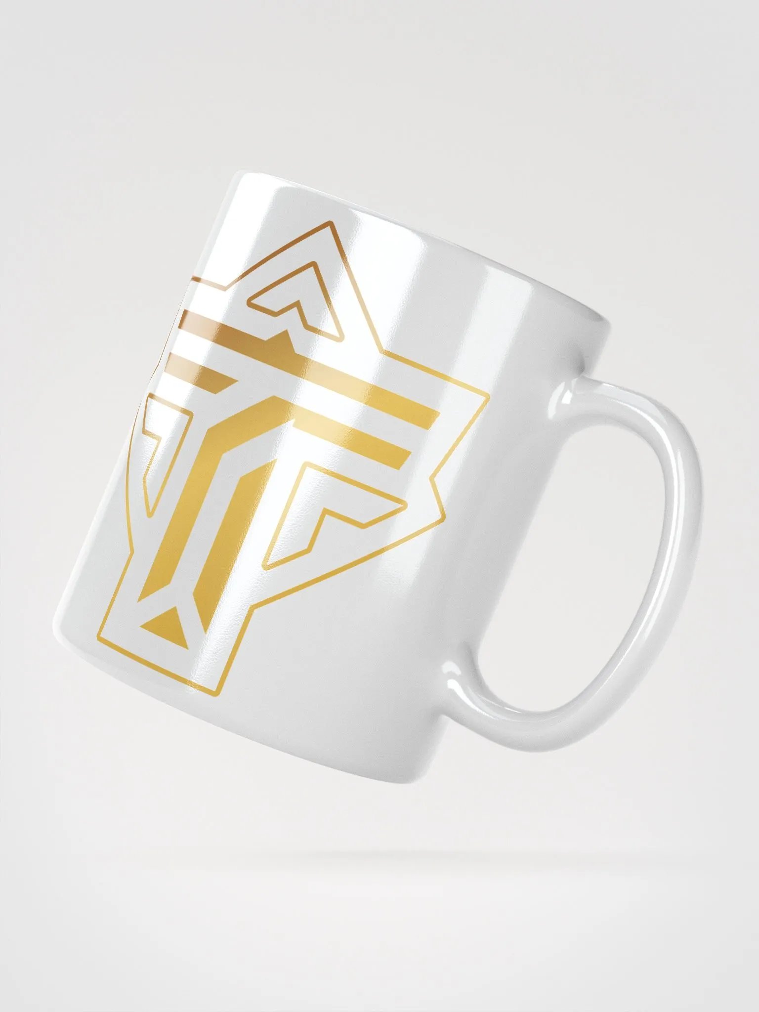 White Mug w/ Gold Insignia product image (4)