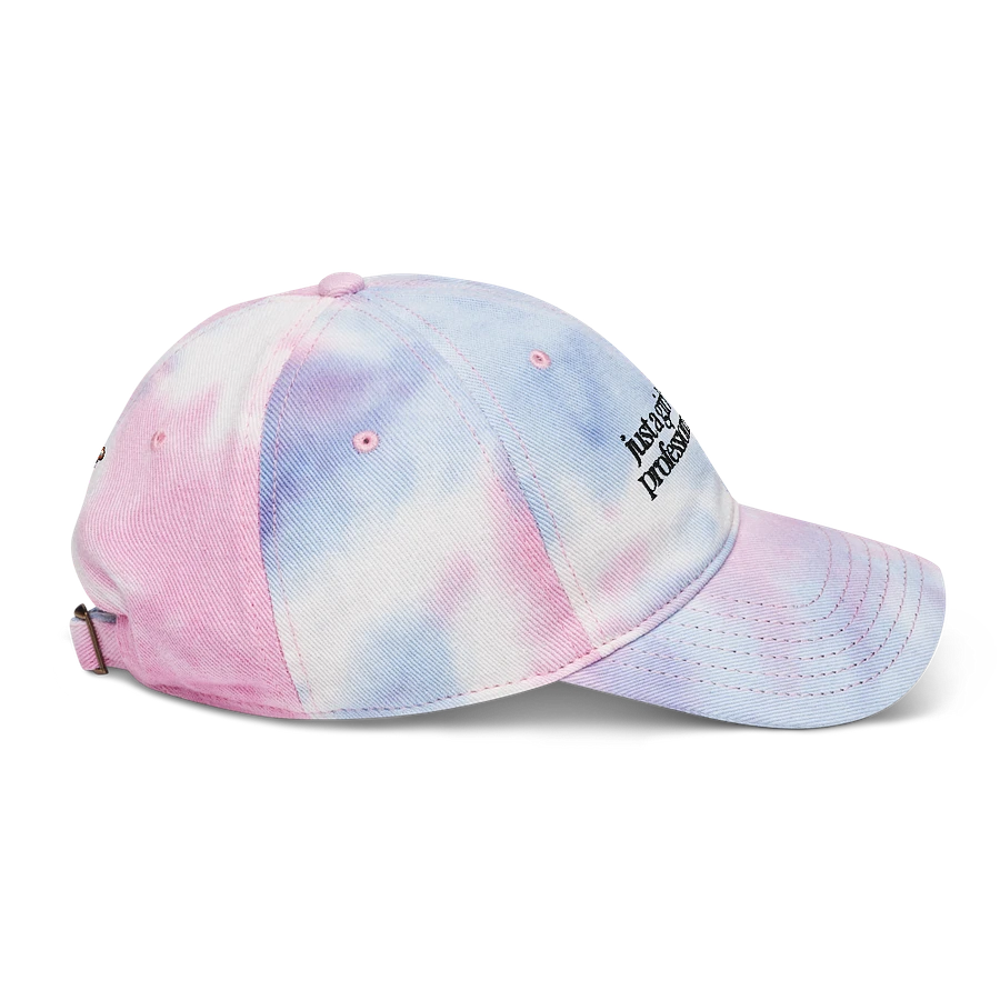 Just A (Wrestling) Girl Embroidered Tie Dye Dad Hat - Black Font product image (8)